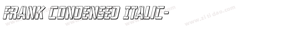 Frank Condensed Italic字体转换